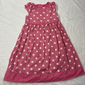 Vintage Gymboree Pink‎ Polka Dot Dress Size 9 (girls 8-10) Cotton Lined 2011